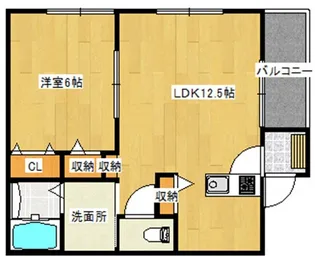 サニーステージⅡ【203号室】の間取り