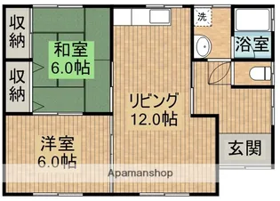 宮崎県都城市志比田町【一戸建】の間取り
