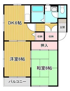 アットフィールド【302号室】の間取り