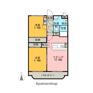 CASA都城【Ⅰ303号室】の間取り