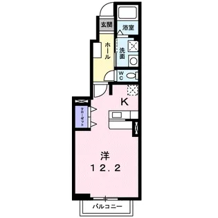 ロング シーダー D【1階】の間取り