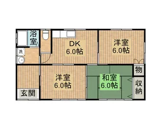 鹿児島県曽於市末吉町二之方【一戸建】の間取り