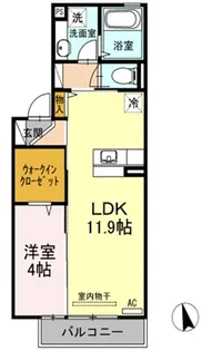 シェリア【2階】の間取り