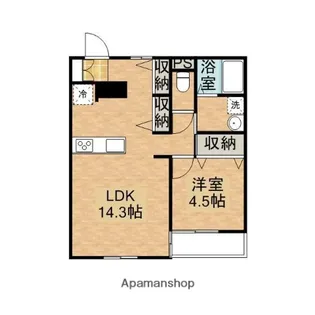 ROM【R-201号室】の間取り