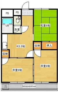 シーズンズ早鈴【201号室】の間取り