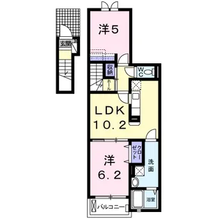 アリッサム【2階】の間取り