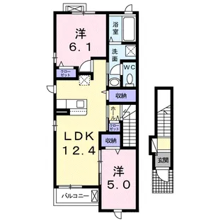 ひまわり【2階】の間取り