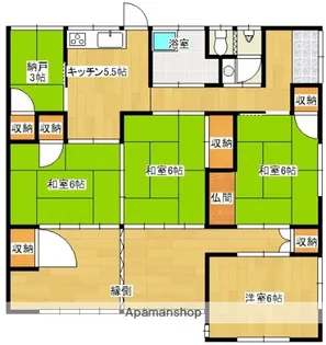 宮崎県北諸県郡三股町大字樺山【一戸建】の間取り