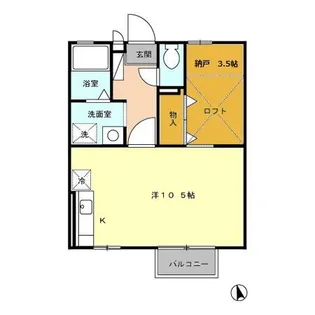 ルミエール A棟【2階】の間取り