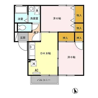 ヴィーブル雅【1階】の間取り