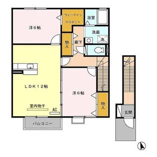 グリーンヒルズたかお【2階】の間取り