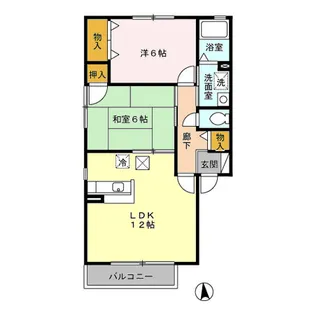 マルクイーン A棟【1階】の間取り