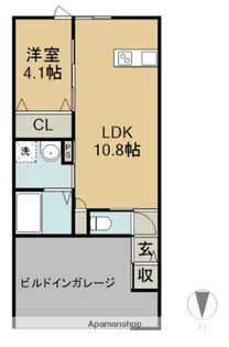 (仮称)高城町アパートB棟【103号室】の間取り