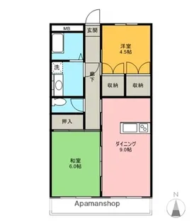 AMM FLATSⅡ【106号室】の間取り