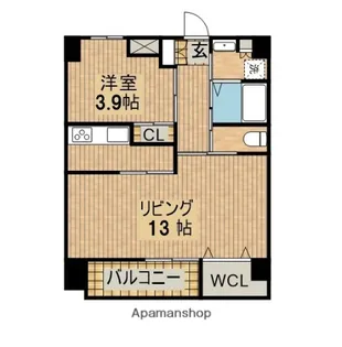 ロイヤルメゾン谷川【302号室】の間取り