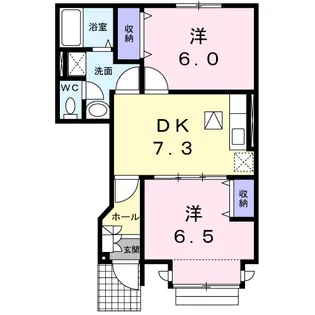 エクセレンテ北原 A【1階】の間取り