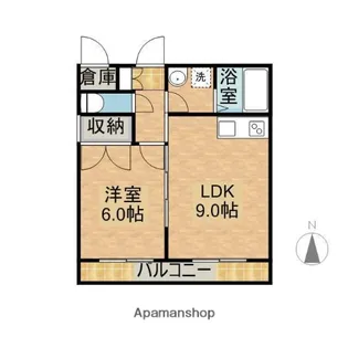 ファンタジーハウス2号館【1階】の間取り