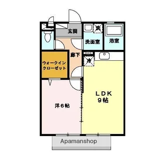 グリュック恒久【201号室】の間取り