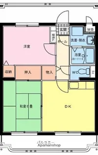 サンライズ大島【3階】の間取り