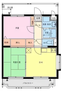 サングリーン藤沢【1階】の間取り