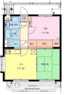 サングリーン藤沢【3階】の間取り