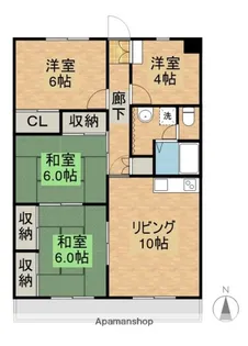 アドミラブールA【4階】の間取り