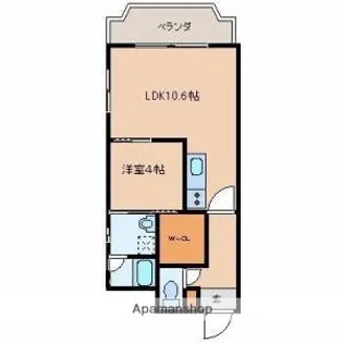 ソラーレ霧島【4階】の間取り