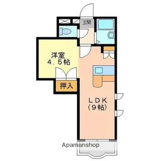 コスタ吉村【417号室】の間取り