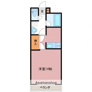 ジーピーⅡ番館【907号室】の間取り