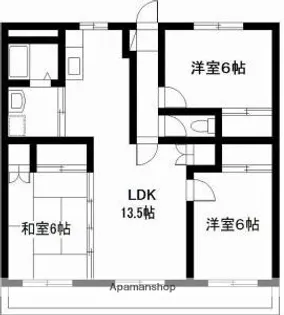 サンジェルマンⅢ【1階】の間取り