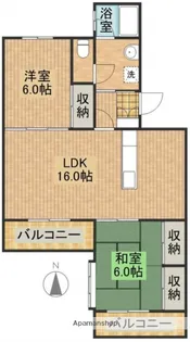 モンソレイユR【102号室】の間取り