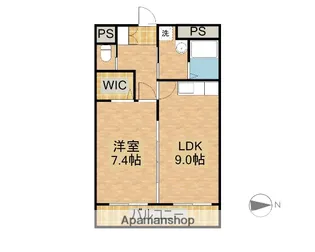 ラウローラ【405号室】の間取り