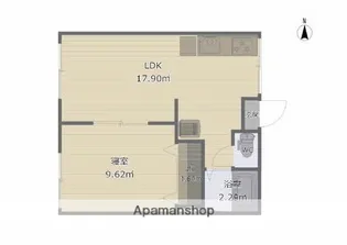 メイルーム【203号室】の間取り