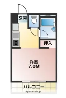 アモント中村【406号室】の間取り