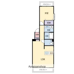 DOUBLE DOORS【5階】の間取り