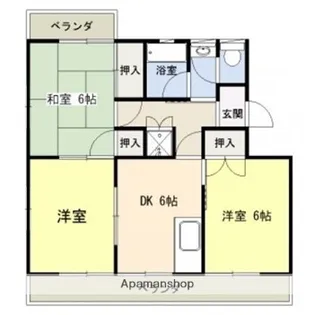 ニューライフ新別府【203号室】の間取り