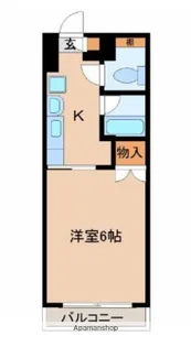 プチメゾン鶴島【108号室】の間取り