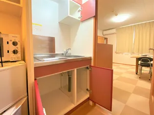 レオパレスさそら【201号室】のキッチン