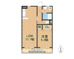 GREAT・Sー7【405号室】の間取り