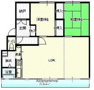 サルヴァトーレ花ヶ島【143号室】の間取り