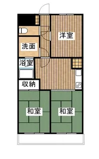 サンライズ清武【205号室】の間取り
