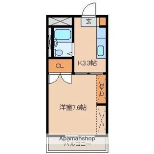 第一コーポグリーン【3階】の間取り