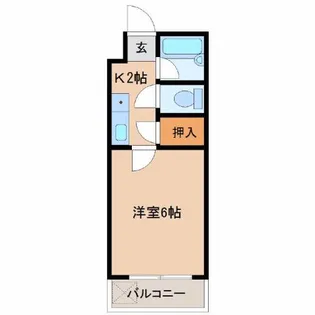 ベルヴィーユ恒久Ⅱ【310号室】の間取り