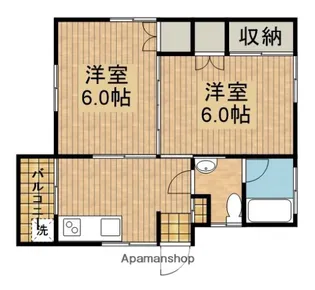 筏アパート【2階】の間取り