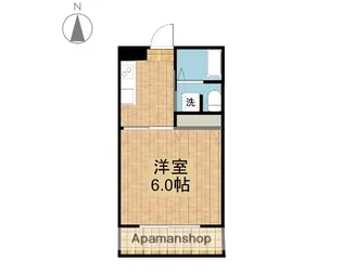 今村コーポ【406号室】の間取り