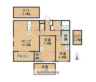 アルテマイスターグエル【2階】の間取り
