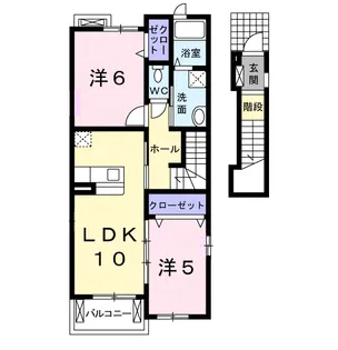 ライゼ ブリッサ【2階】の間取り