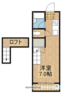 TOKOハイツ【208号室】の間取り