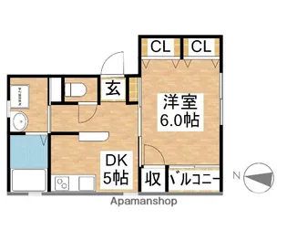 コーポMICHI【4階】の間取り