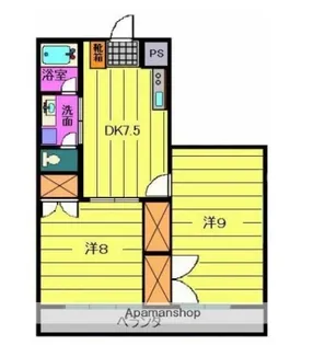 綾ビル【308号室】の間取り